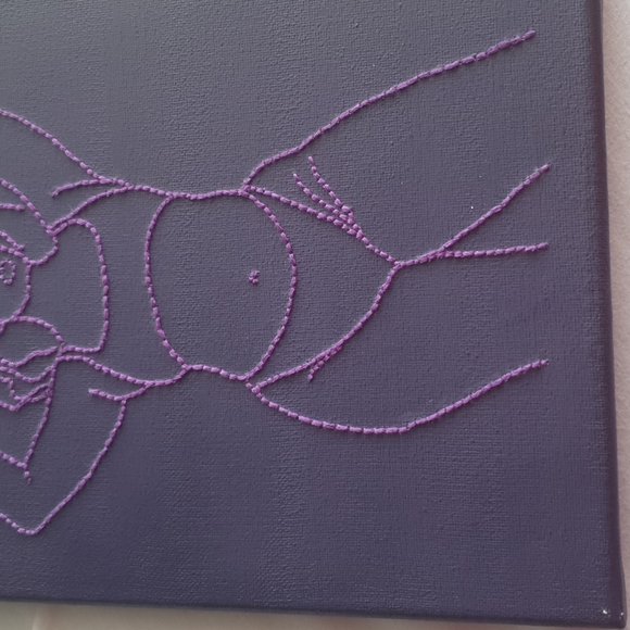 Hand embroidered painting - Picture 3 of 4